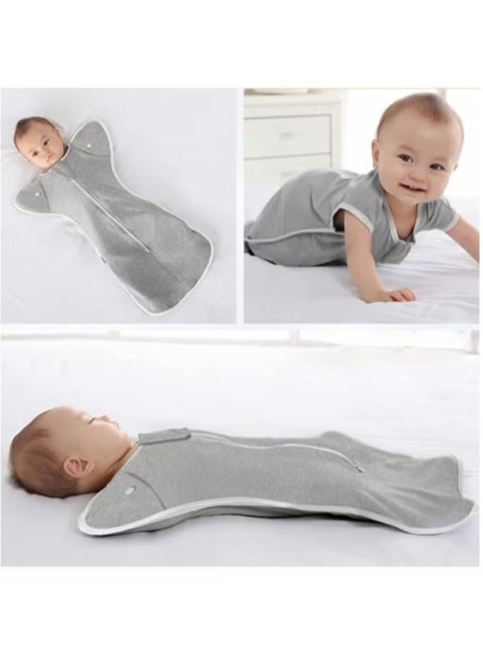 Gonice Swaddle Blanket Sleeping Bag, Newborn Wearable Sleeping Bag Fit Sedative Startle Better Sleep, Suitable for Baby Girls and Baby Boys From 0-6 Months Navy blue  - Image 5