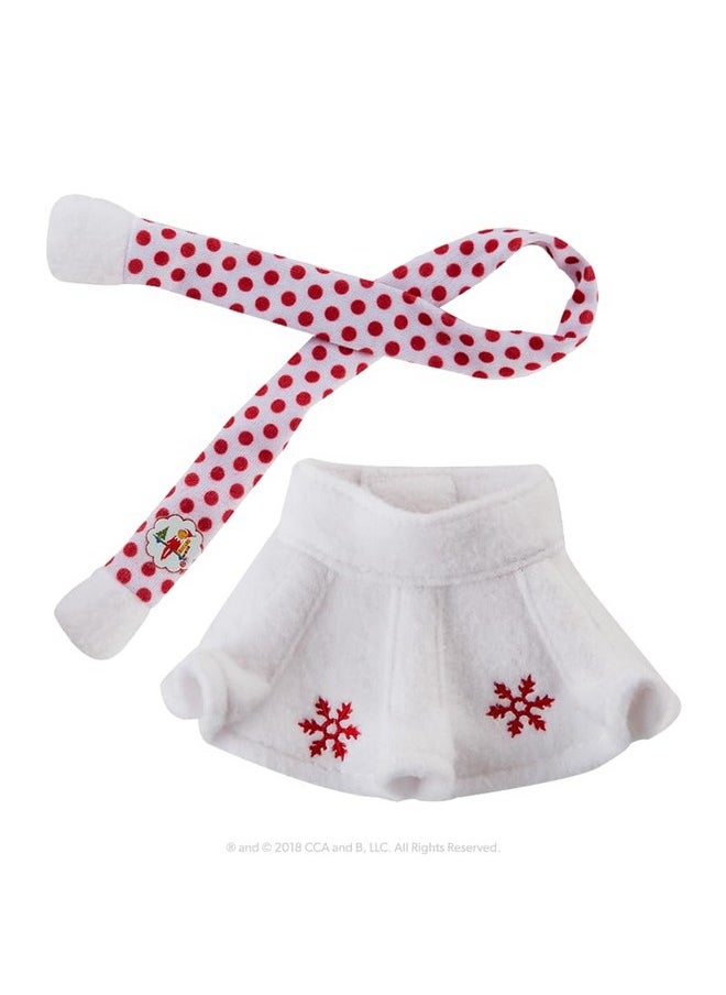 The Elf on the Shelf The Elf on the Shelf: A Christmas Tradition Girl Scout Elf (Blue Eyed) with Claus Couture Collection Snowflake Skirt & Scarf Outfit  - Image 4
