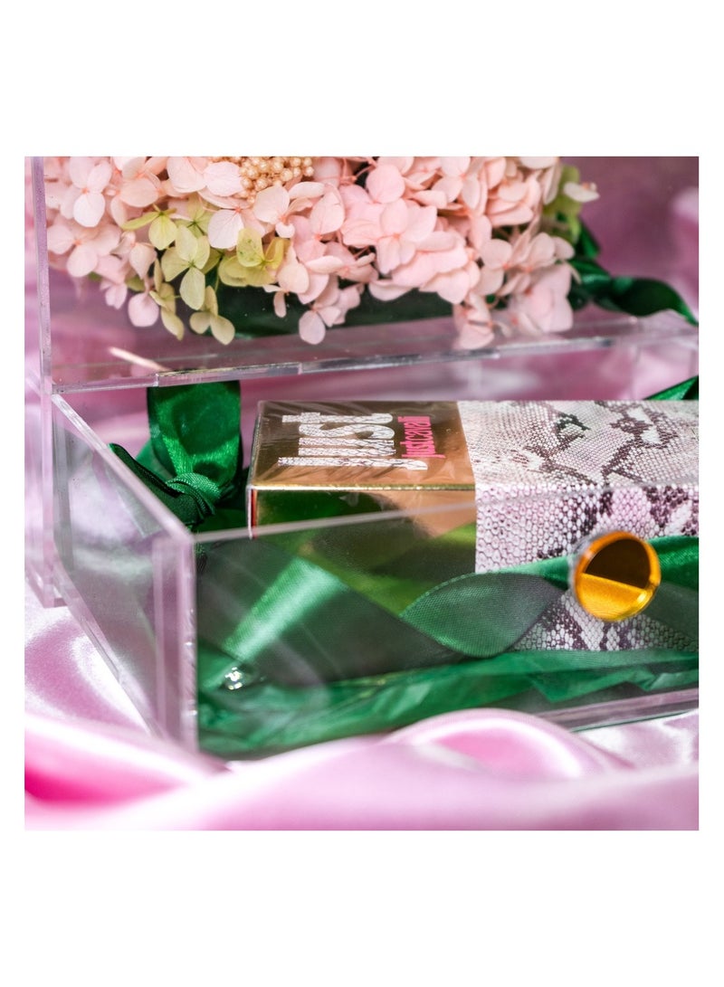   صوفيا طبيعة صندوق أكريليك مع زهور محفوظة وكافالي - Image 5