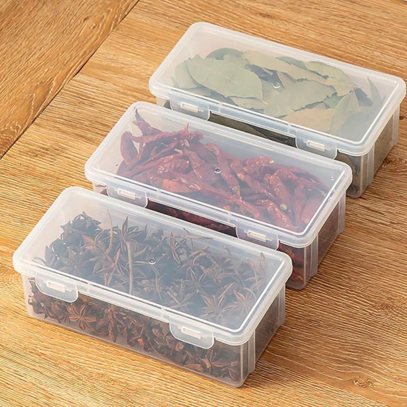 Medium Long Sealing Storage Container with Lid for Kitchen Dry Goods Coffee Beans Tea Candy - Image 5