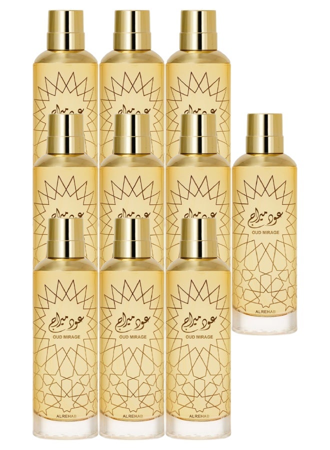 الرحاب 10 قطع عطر عود ميراج 120مل - Image 1