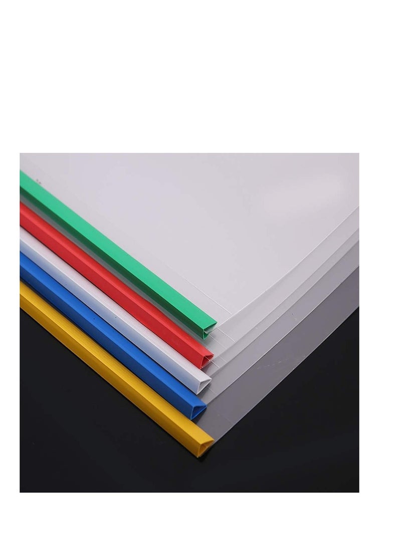 Terabyte A4 Sliding Bar Folder Report Covers (Holds Upto 40 Sheets), Slide Bar File Folders, Report Cover with Clip Resume Presentation File Folders for School And Office - Value Pack Of 5 - Image 4