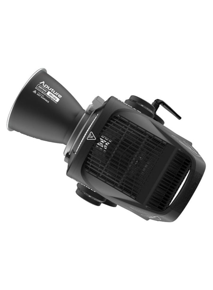 Aputure Storm 1000c Point-Source Fixture with Wide Hyper Reflector, Blair-CG LED Chipset, and ProLock Locking Accessory Mount (Black) - Image 2