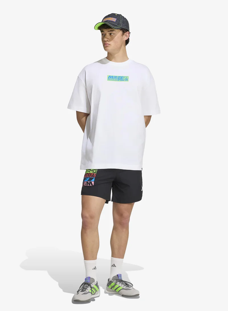 Adidas WHITE Mercedes Lights On T-Shirt for Men | Best Price UAE