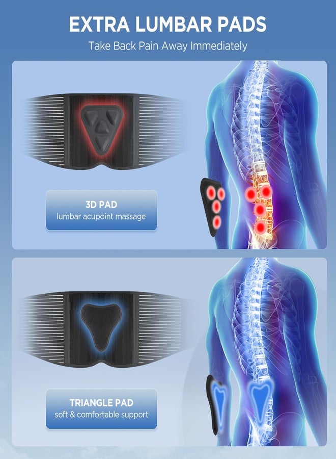 CAMRIER Back Brace for Lower Back Pain Relief with 3D Lumbar Pad, 6X Back Support Belt With Alternative Strips for Men/Women, Soft Breathable Mesh Fabric Lumbar Support for Herniated Disc, Sciatica - Image 3