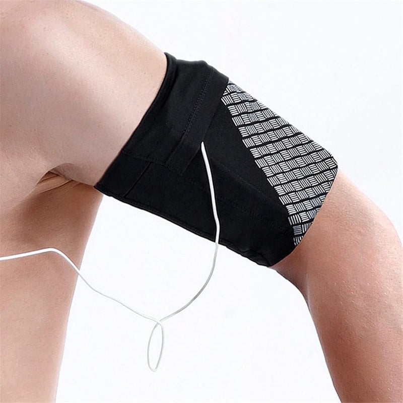 klarako Sports Running Armband,Lightweight Arm Band Strap Holder Pouch Comfortable Phone Armband Sleeve Sports Cell Phone Armband Holder Strap for Exercise Workout(M) - Image 3