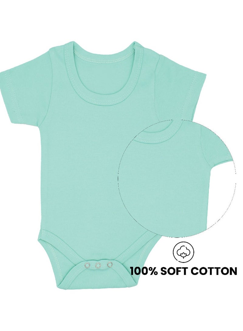 PRINTSHOP4ME My First Ramadan Abu Dhabi Printed Outfit - Romper for Newborn Babies - Short Sleeve Cotton Baby Romper for Baby Girls - Celebrate Baby's First Ramadan in Style  - Image 4