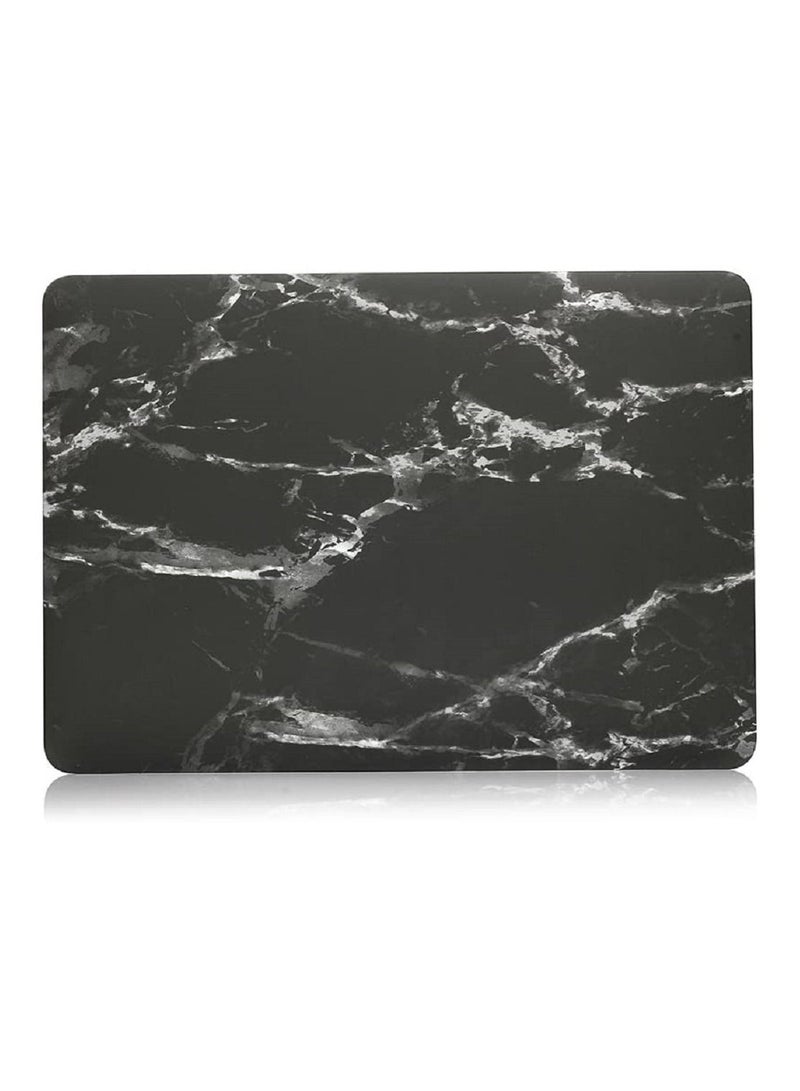 AMM Compatible with Mac Book New Pro 13 inch Case 2018/2017/2016 Model A1988 A1708 (Non Touch Bar) Ultra Slim Plastic Hard Shell Case with US Layout English Keyboard Cover Black Marble - Image 5