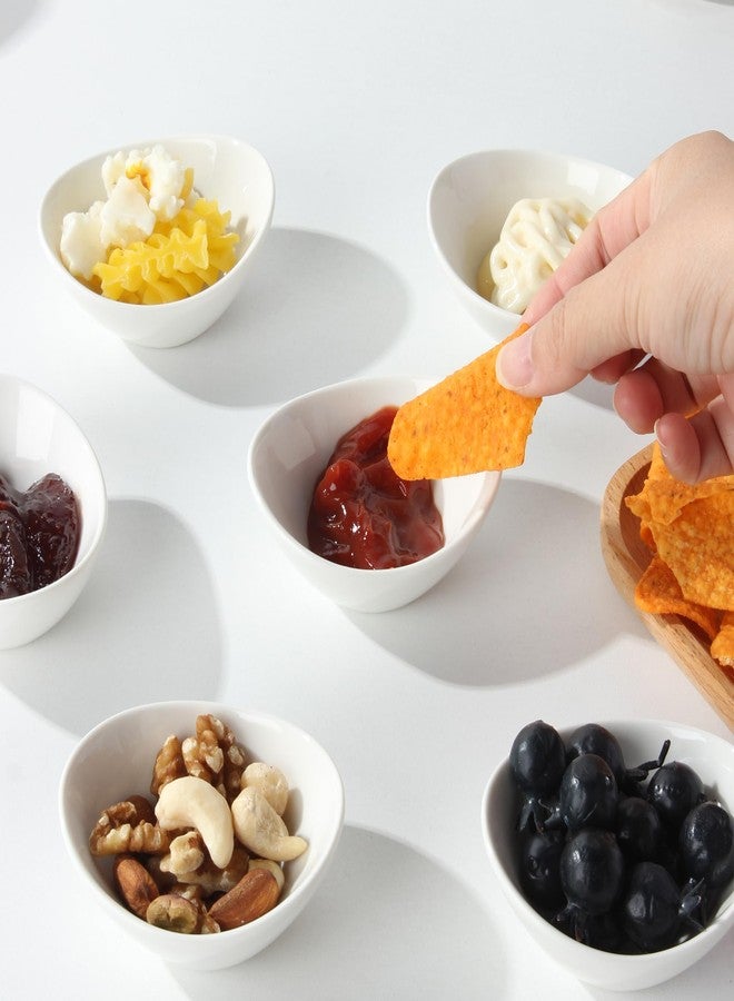 UIBFCWN Ceramic Dipping Bowls, 1.7 Oz Ceramic Soy Sauce Dishes, Porcelain Dipping Sauce Cup Pinch Bowls, Mini Bowl for Side Dishes ketchup Condiment Server Charcuterie BBQ and Party, 30 Pack - Image 4