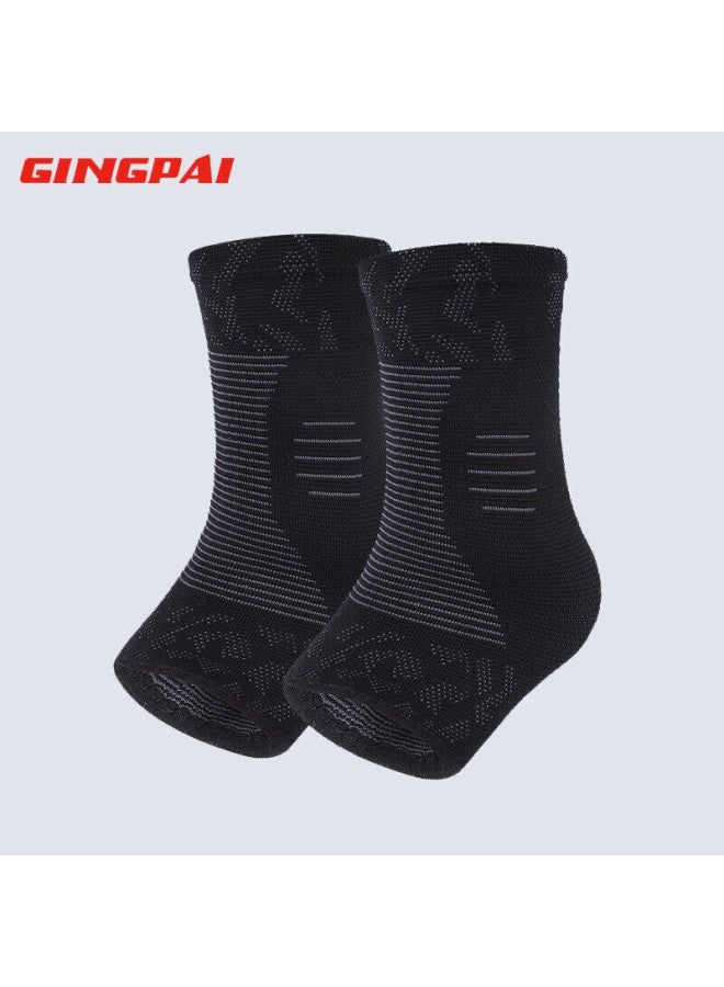 Gingpai Sport Ankle Brace, Warm Women's Sports Foot And Ankle Protector, Joint Sprain Prevention, Jump Rope Protective Gear, Black, Size M - Image 2