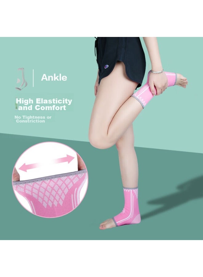 Gingpai Sport Ankle Brace, Warm Women's Sports Foot And Ankle Protector, Joint Sprain Prevention, Jump Rope Protective Gear, Black, Size M - Image 4