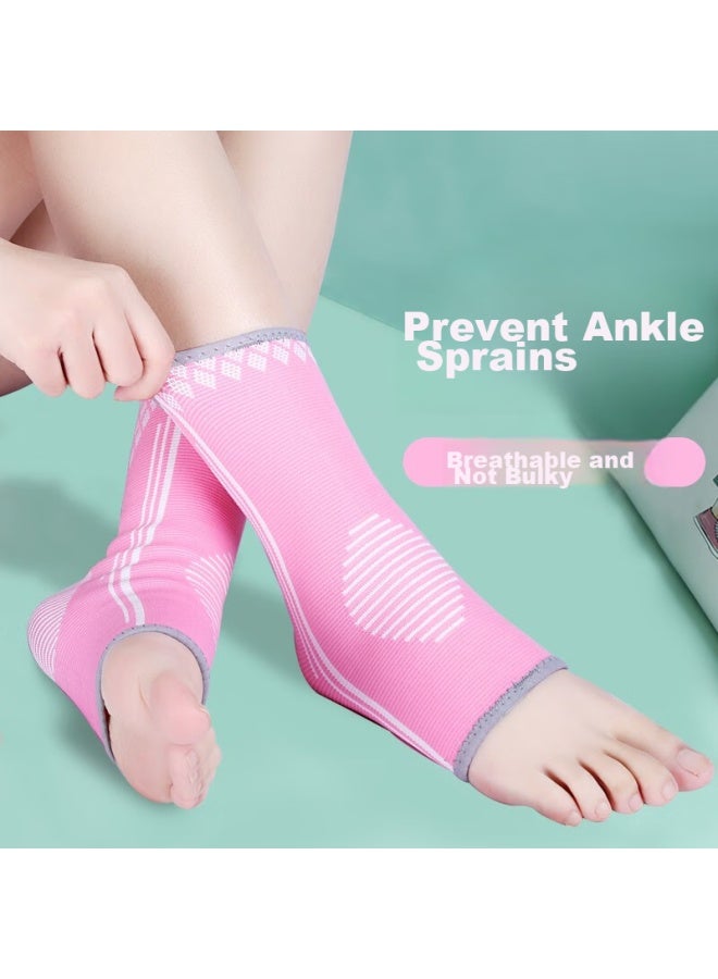 Gingpai Sport Ankle Brace, Warm Women's Sports Foot And Ankle Protector, Joint Sprain Prevention, Jump Rope Protective Gear, Black, Size M - Image 3