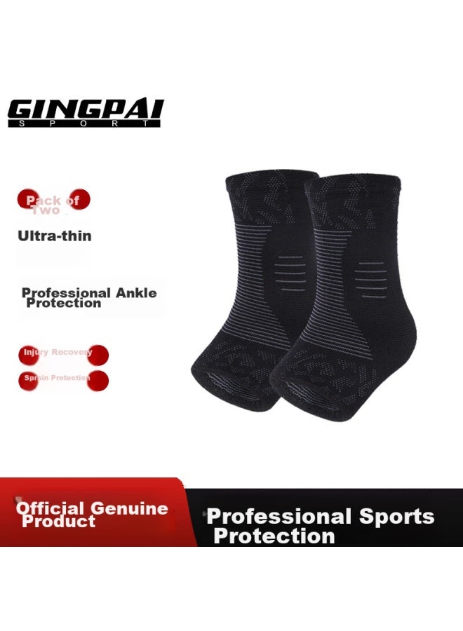 Gingpai Sport Ankle Brace, Warm Women's Sports Foot And Ankle Protector, Joint Sprain Prevention, Jump Rope Protective Gear, Black, Size M - Image 1