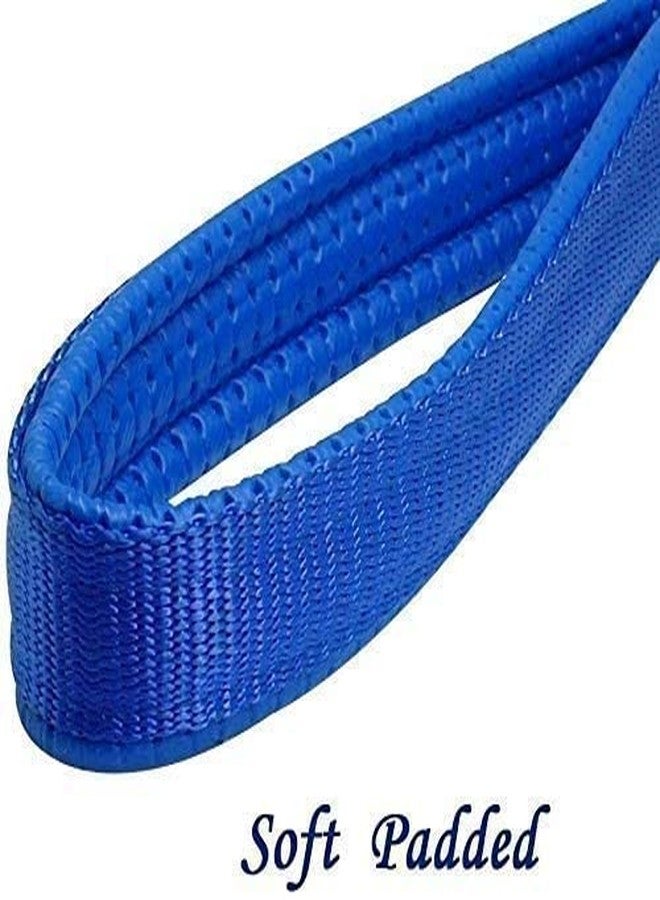 Petlicious & More® (Size - Large, Thickness - 1.25" Inch) Martingale Collar Reflective Choke Collar with Handle Chain No. 6 for Large Dogs (Adjustable 18-26" Inch Neck Size, Color Blue) - Image 4