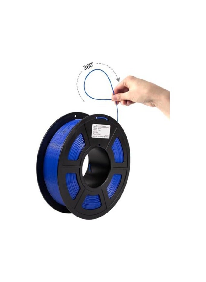ايزنمايت PETG خيوط الطابعة ثلاثية الأبعاد، خيوط PETG، دقة الأبعاد 1.75 مم +/- 0.03 مم، بكرة 1 كجم - أزرق  - Image 2
