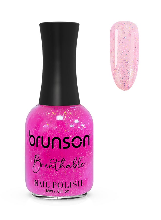 Breathable Nail Polish Halal nail polish Wudu friendly Quick-Dry Vegan long lasting but easy peel off   18ml BH256