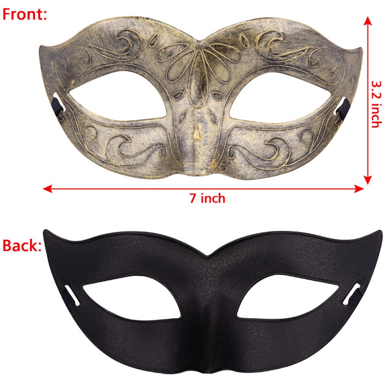 FEQO 32 Pieces Masquerade Masks Vintage Antique Venetian Masks Masquerade Party Mask - Image 2