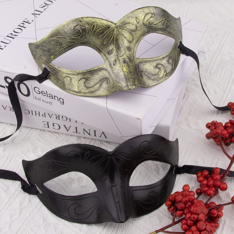 FEQO 32 Pieces Masquerade Masks Vintage Antique Venetian Masks Masquerade Party Mask - Image 4