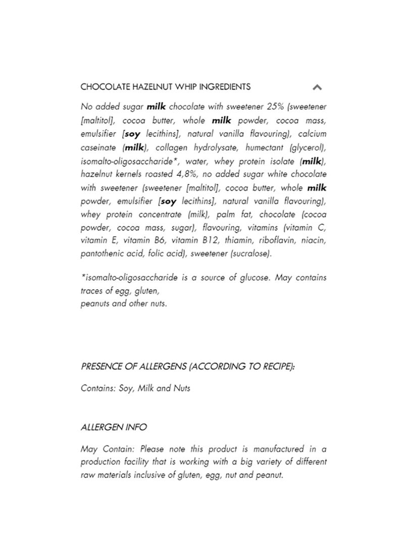 Fulfil Chocolate Hazelnut Whip Protein Bar 55g (20g Protein) - Image 3