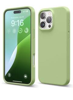 Generic Compatible with iPhone 16 Pro Max Case, Premium Liquid Silicone Case, Full Body Protective Cover, Shockproof, Slim Phone Case, Anti-Scratch Soft Microfiber Lining, 6.9 inch (Pastel Green)  - Image 1