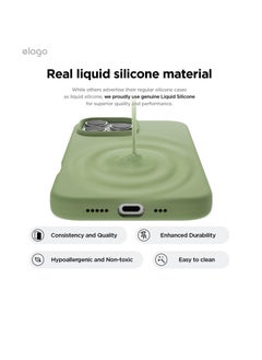 Generic Compatible with iPhone 16 Pro Max Case, Premium Liquid Silicone Case, Full Body Protective Cover, Shockproof, Slim Phone Case, Anti-Scratch Soft Microfiber Lining, 6.9 inch (Pastel Green)  - Image 2