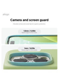 Generic Compatible with iPhone 16 Pro Max Case, Premium Liquid Silicone Case, Full Body Protective Cover, Shockproof, Slim Phone Case, Anti-Scratch Soft Microfiber Lining, 6.9 inch (Pastel Green)  - Image 3