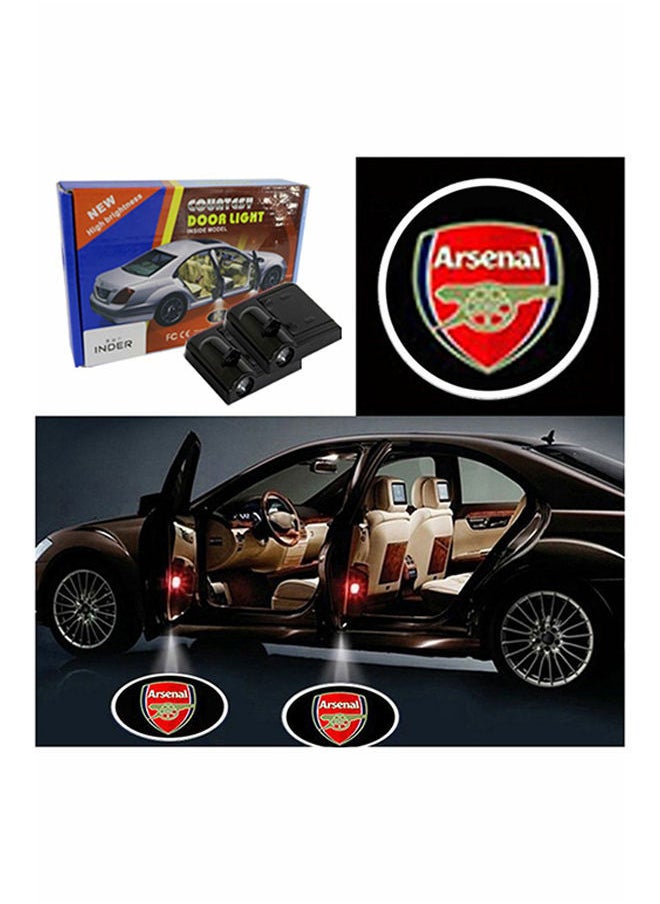 NIBEMINENT - 2-Piece LED Car Door Arsenal Logo Projector Shadow Light Set - Image 1