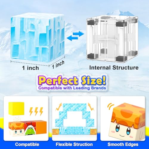 Coodoo 110PCS Magnetic Blocks 1 Magnetic Building Blocks Sensory Toys for Kids Ages 48 812 Magnet Tiles STEM Montessori Toddler Kids Toys for Girls Boys 3 Christmas Birthday Gifts - Image 5