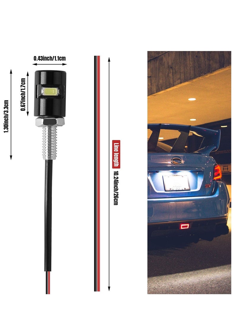 Y&D 10 Pieces License Plate Light 12V Waterproof Tag Lights Motorcycle Screw Bolt Led Bulb Bright Aluminum Lamp White for Car Truck Bike  - Image 2