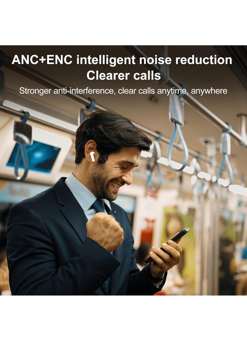 Generic 2.01'' Touch Screen Wireless Earbuds Bluetooth 5.4 Headphones with 40H Playtime Deep Bass Stereo Ear Buds with Call ENC Noise Active Noise Cancelling in Ear for iOS/Android  - Image 3