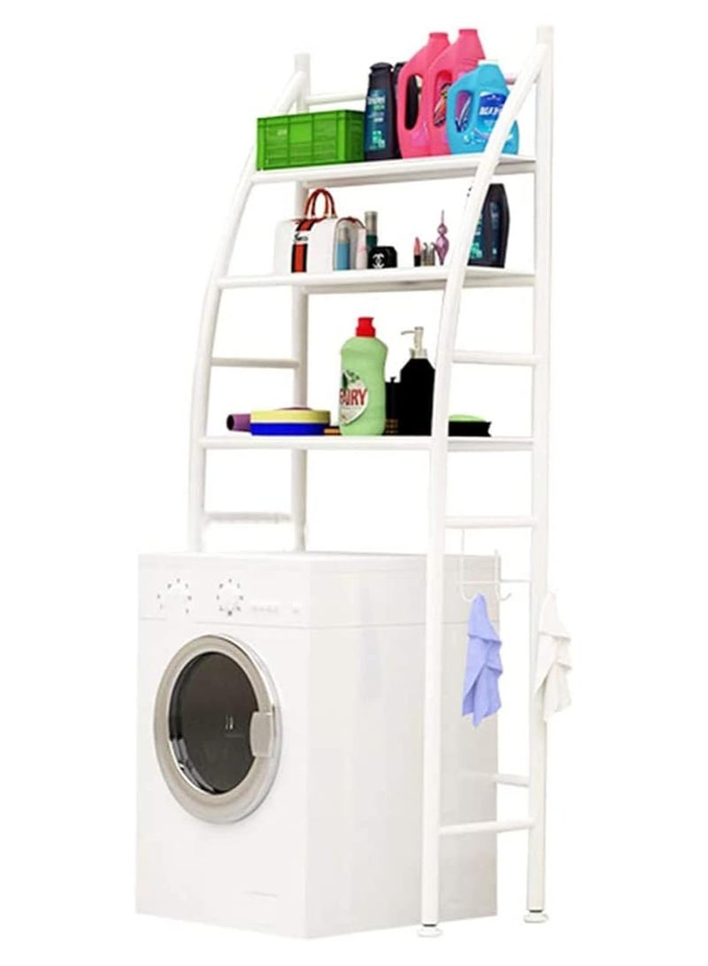 Beauenty Bathroom Space Saver, Toilet/Washing Machine Organizer Stand, 3-Tier Towel Storage Rack Holder Over The Bathroom Shelf Organizer (A-Shape) - Image 1