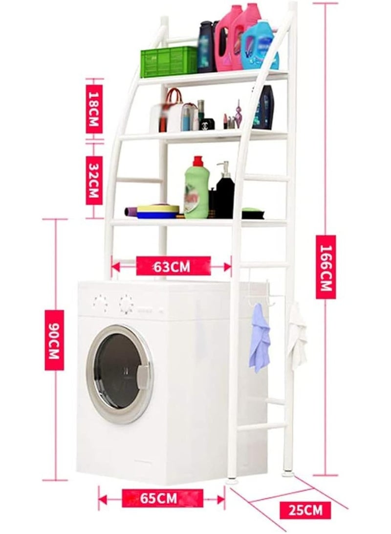Beauenty Bathroom Space Saver, Toilet/Washing Machine Organizer Stand, 3-Tier Towel Storage Rack Holder Over The Bathroom Shelf Organizer (A-Shape) - Image 3
