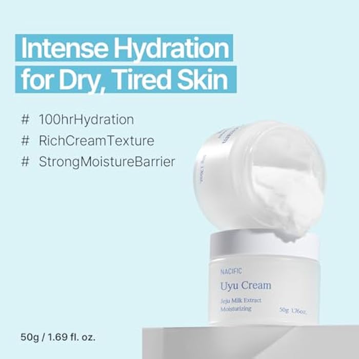 NACIFIC Jeju Uyu Cream Facial Cream 1.69fl. oz. 50G with Jeju Milk Extract Ceramide 5 Complex Moisture Lasting Natural Ingredients Korean Skin Care - Image 2