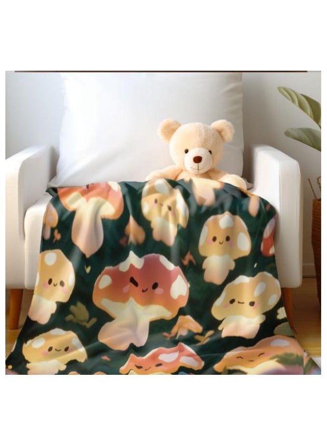 general Children's or student cartoon flannel thin blanket (warm and comfortable, suitable for sleep, games) 100cm*150cm - Image 1