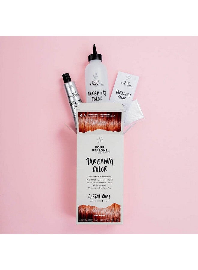 FOUR REASONS Original Takeaway Color Espresso 4.1 Cool Dark Brown Demipermanent Hair Color Ammoniafree And Fragrancefree Hair Dye 100% Vegan & Cruelty Free - Image 3
