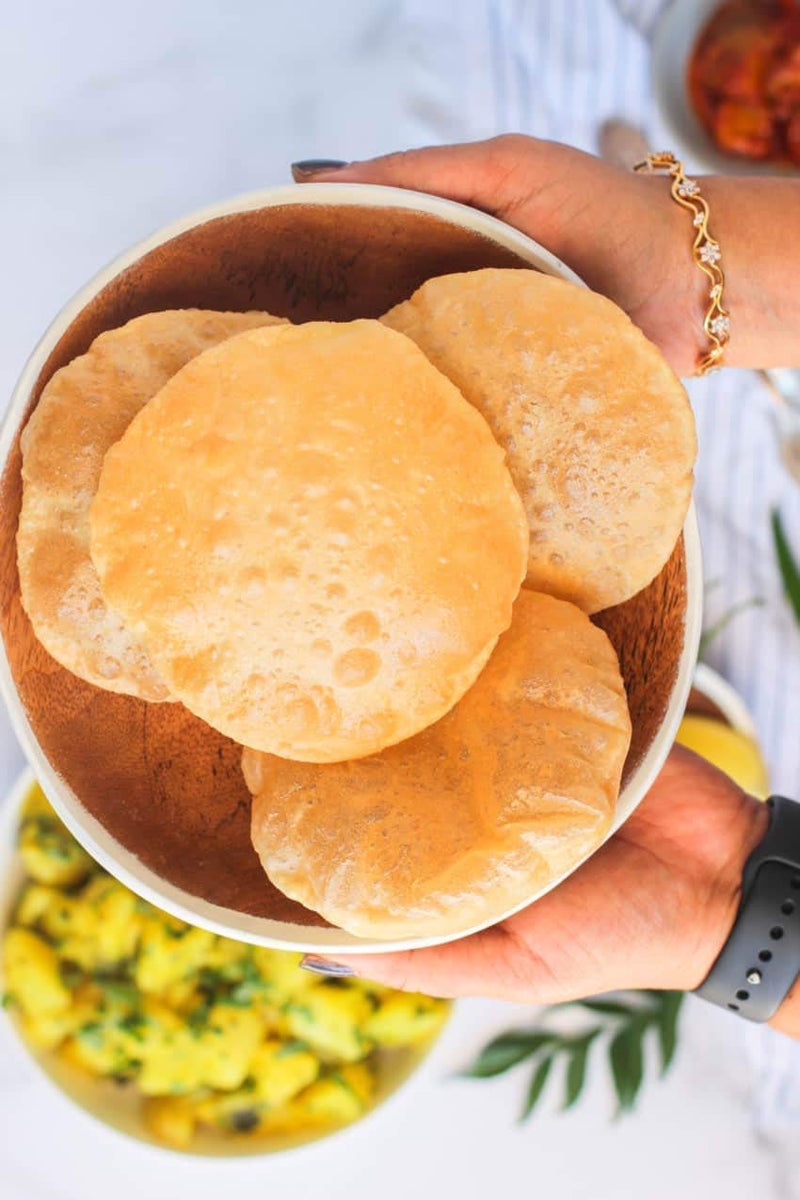 Dweezhet Stainless Steel Puri Maker Press Machine with Handle Manual Stainless Steel Roti Press PapadKhakhraChapati Maker with Pre Fitted Handle Large Size - Image 5