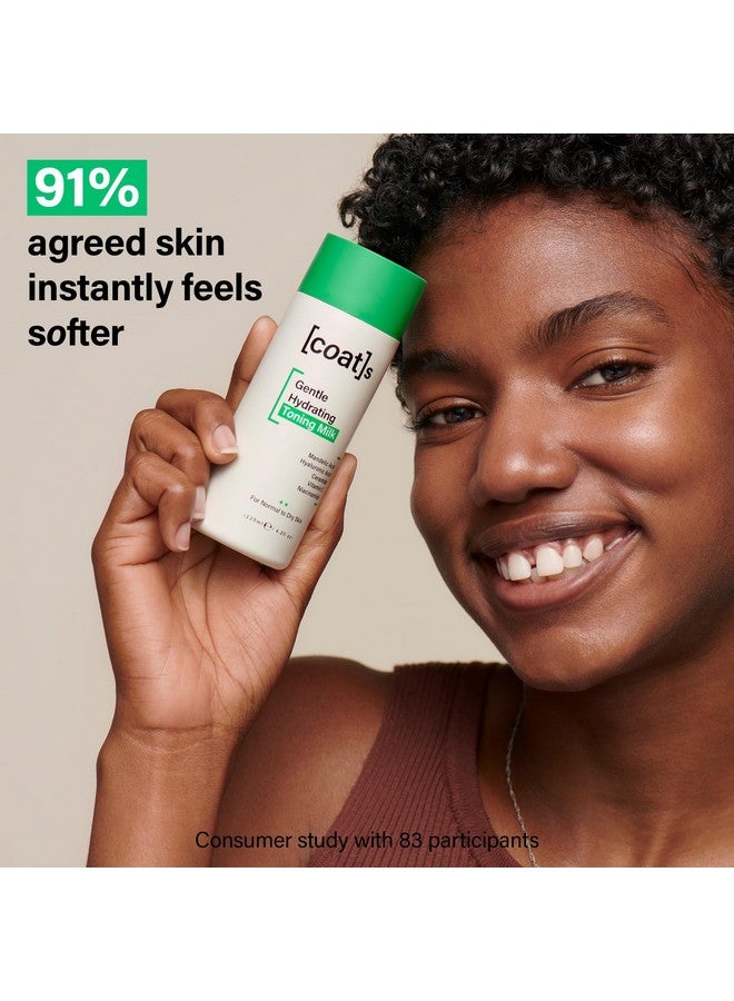 كوتس حليب مرطب لطيف يرطب البشرة ويحميها + يقشرها للمساعدة في منع ظهور البثور، معتمد من أطباء الجلدية + مثبت سريريًا، 4.2 أونصة - Image 5