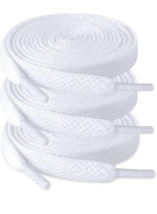 3 أربطة حذاء مسطحة 8 مم أربطة حذاء مسطحة بطبقة واحدة للأولاد والبنات البيضاء مناسبة للرياضة والترفيه وتسلق الجبال وأحذية كرة السلة (أبيض) - pzsku/Z01DE681794F8F72FC693Z/45/1756868204/5c736528-960b-4b24-a56d-30b6f4c233e0