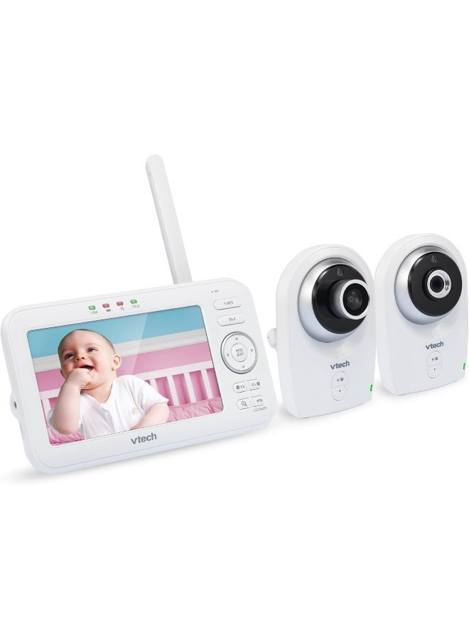 VTech VM351-2 Video Baby Monitor with Interchangeable Wide-Angle Optical Lens and Standard Optical Lens - Image 1
