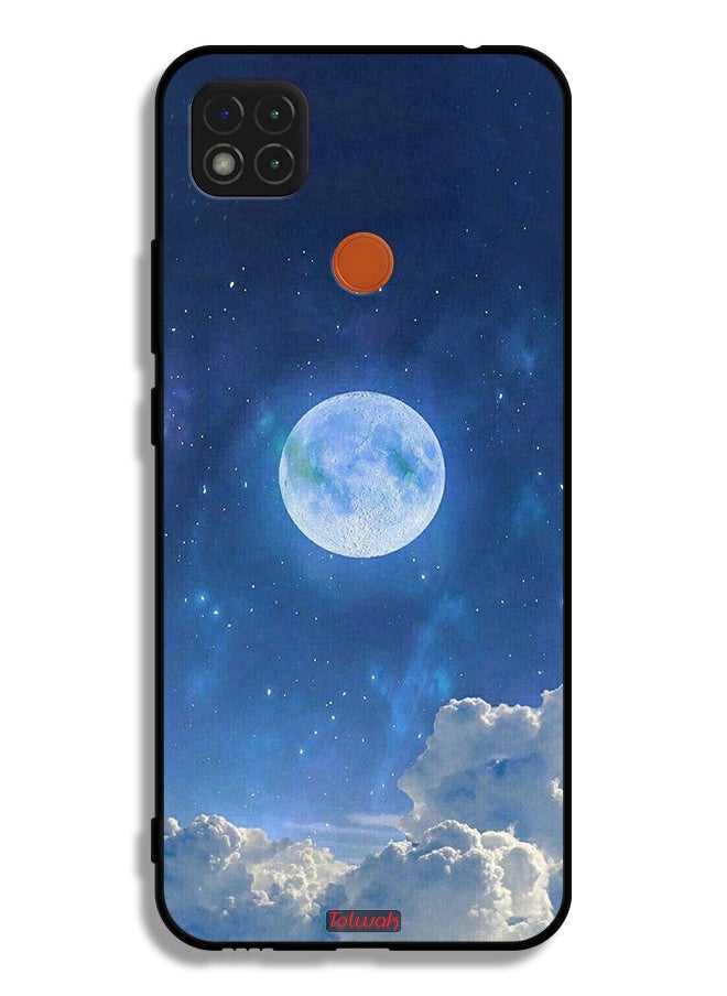 Tolwak Xiaomi Redmi 9C Protective Case Cover Moon Clouds  - Image 2