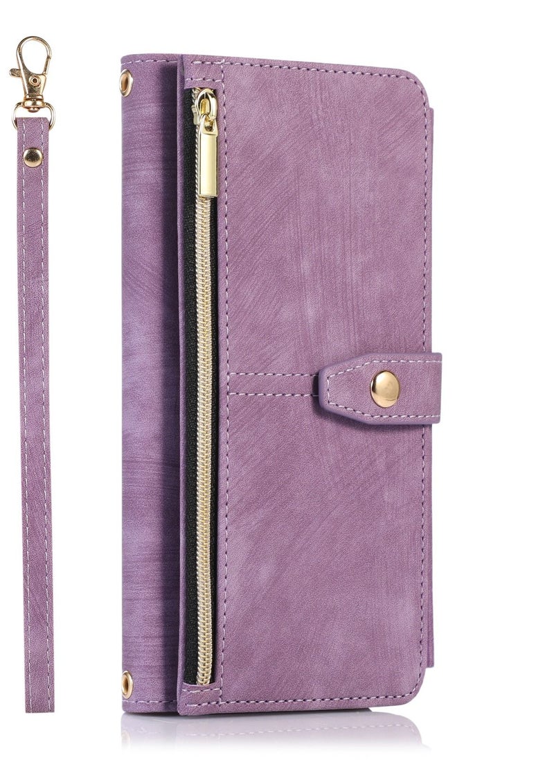 Suteni - Flip Cover Leather Protective Hidden Purse Phone Case for iPhone - Image 1