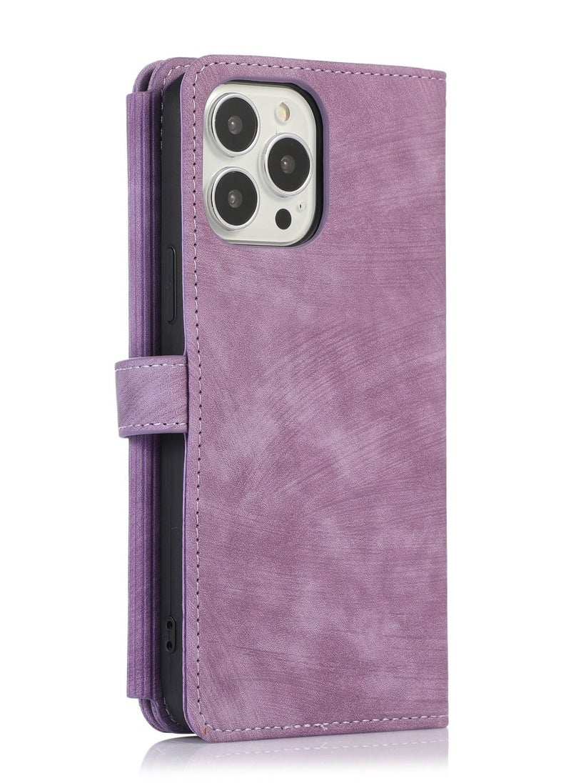 Suteni - Flip Cover Leather Protective Hidden Purse Phone Case for iPhone - Image 1