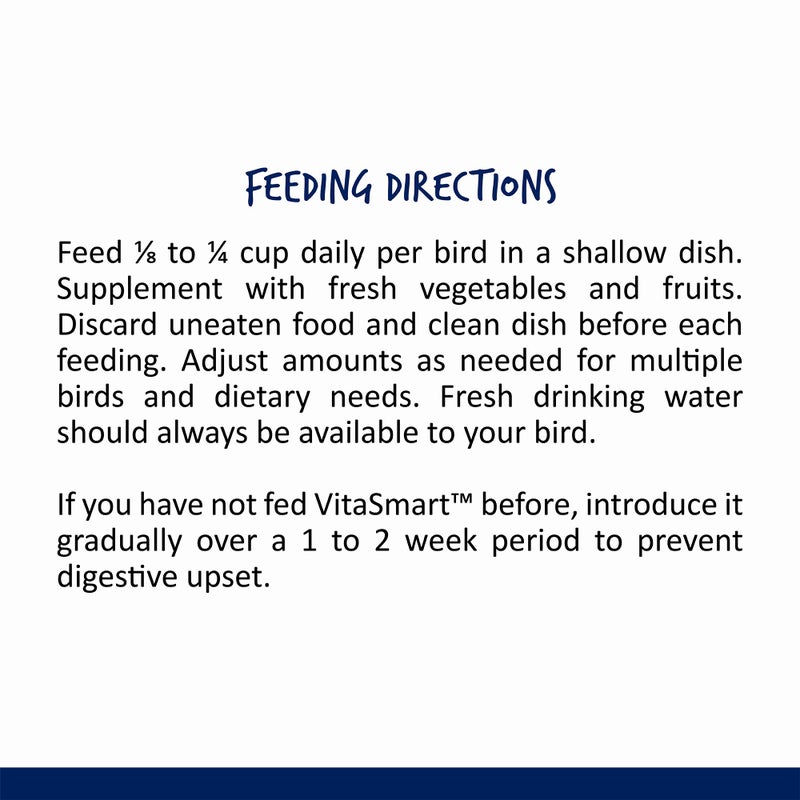 Vitakraft Vita Smart Gourmet Cockatiel and Lovebird Food - Vitamin-Fortified - Daily Pet Bird Food 4 Pound (Pack of 1) - Image 4