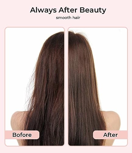 PRITECH Flat Iron Hair Straightener, Titanium Flat Iron with Adjustable Temp(290°F-450°F), 1 inch Plate for All Hairstyles Anti-Frizz Dual Voltage Straightening and Curler 2 in 1 (Pink) - Image 5