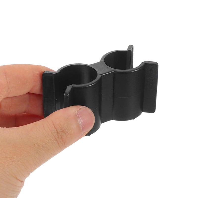 Marine Double Pipe Clamp Black Nylon Hose Clips With Screws 7 8 Inch Boat Fuel Line Holder - Image 5