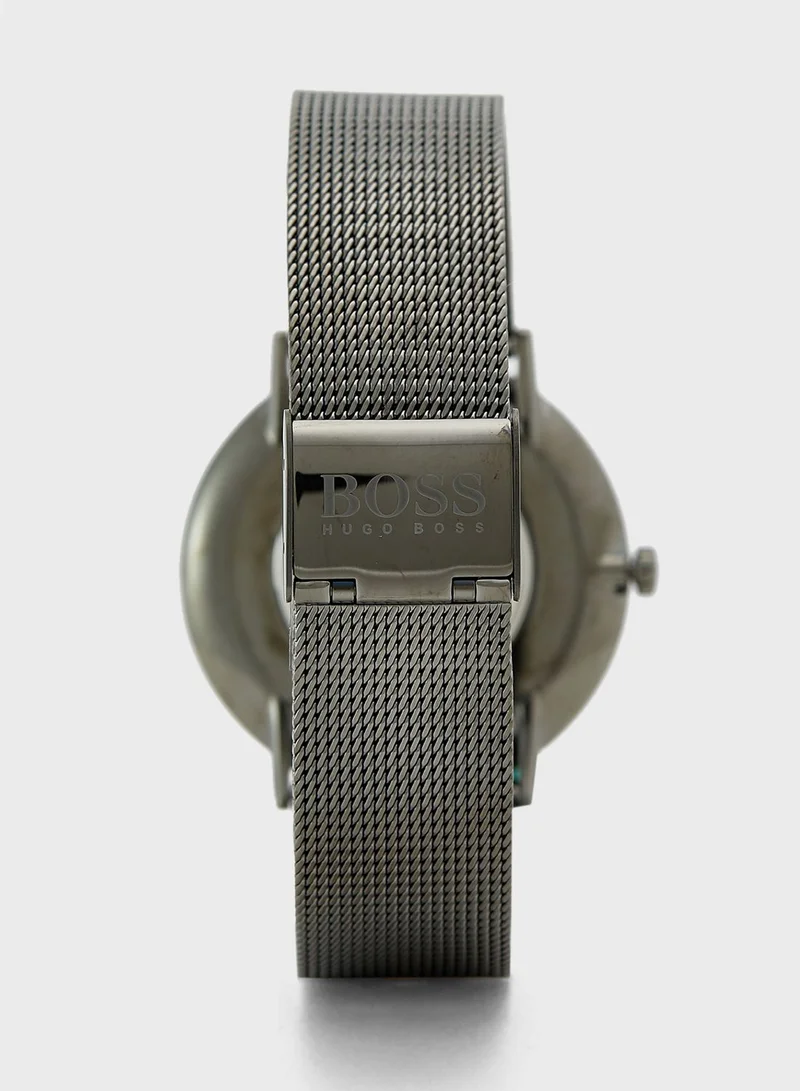 BOSS Round Steel Strap Analog Watch