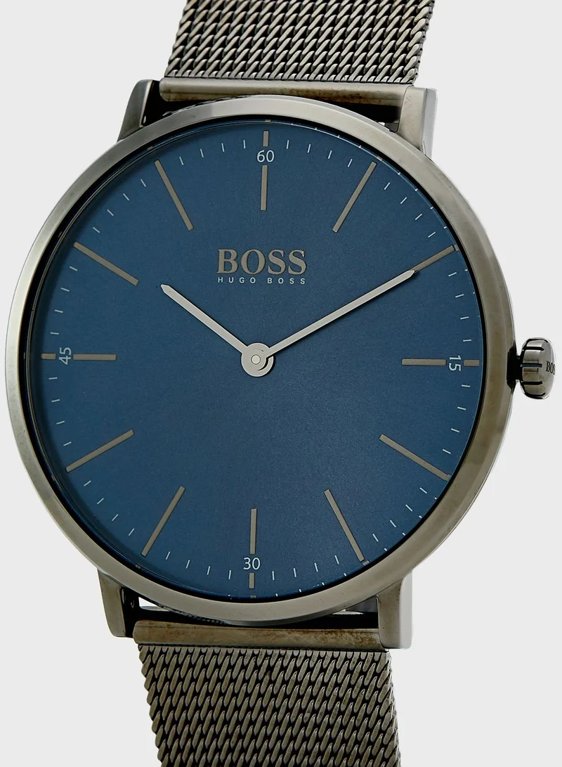 BOSS Round Steel Strap Analog Watch