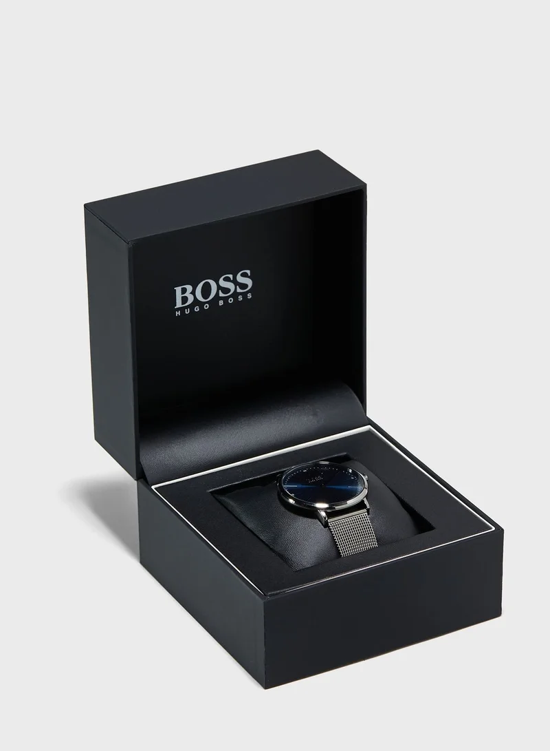 BOSS Round Steel Strap Analog Watch