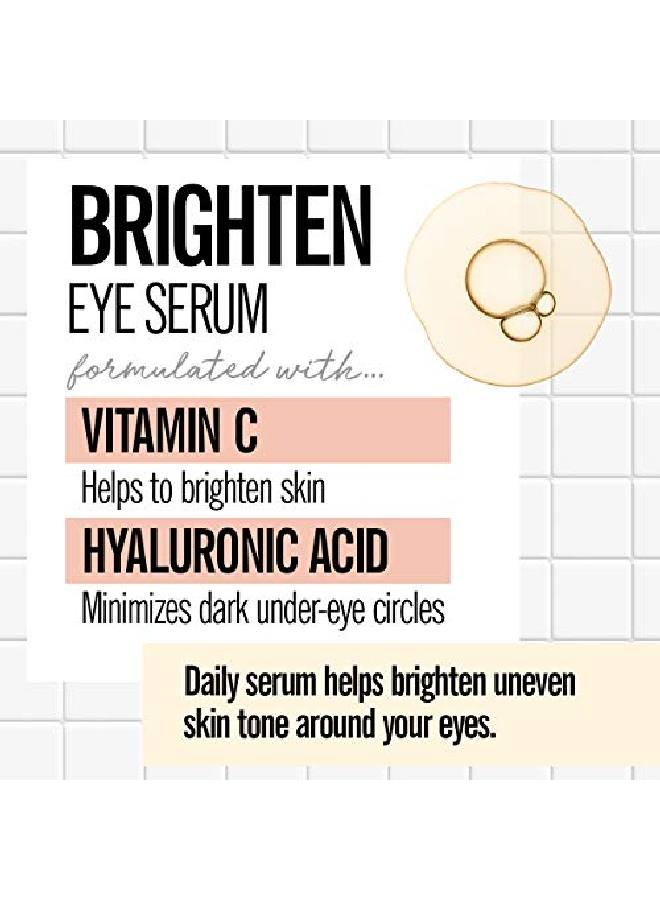Valjean Labs Brighten Eye Serum With Vitamin C + Hyaluronic Acid ; Helps Minimize Dark Circles And Even Skin Tone ; Paraben Free Cruelty Free Made In Usa (1 Oz)  - Image 4