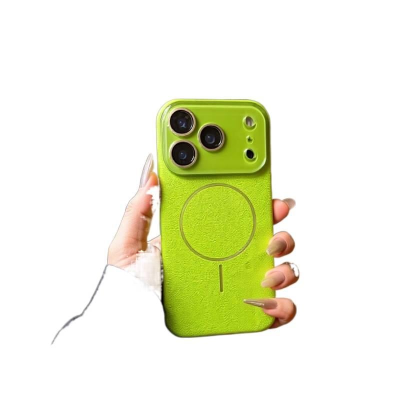 PC MagSafe Case for iPhone 17 / 17 Air / 17 Pro / 17 Pro Max with Drop Protection and Strong Magnetic plus Shockproof plus Skin Feel plus Leather Texture in Black - Image 5
